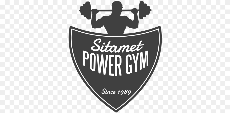 Sitamet Power Gym Logo Logo De Gym, Armor, Person Free Png