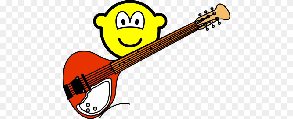 Sitar Buddy Icon Emoticon, Guitar, Musical Instrument, Animal, Bear Free Png Download