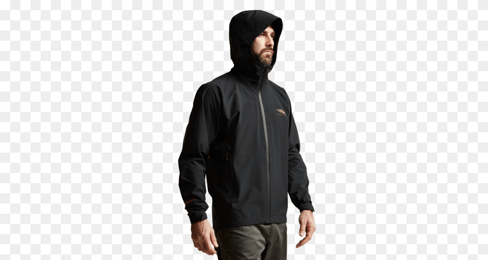Sitka Gear Dew Point Jacket Black New For 2021 Hooded, Clothing, Coat, Hoodie, Knitwear Free Png