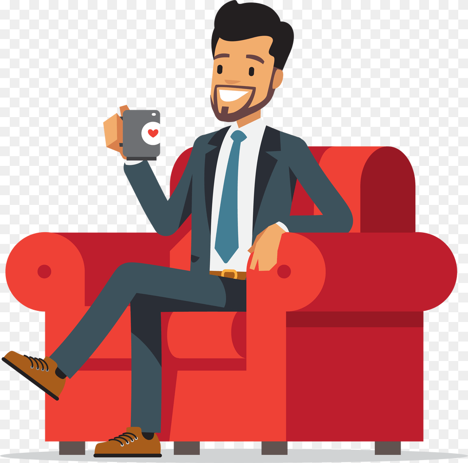 Sitting, Furniture, Person, Couch, Face Free Transparent Png
