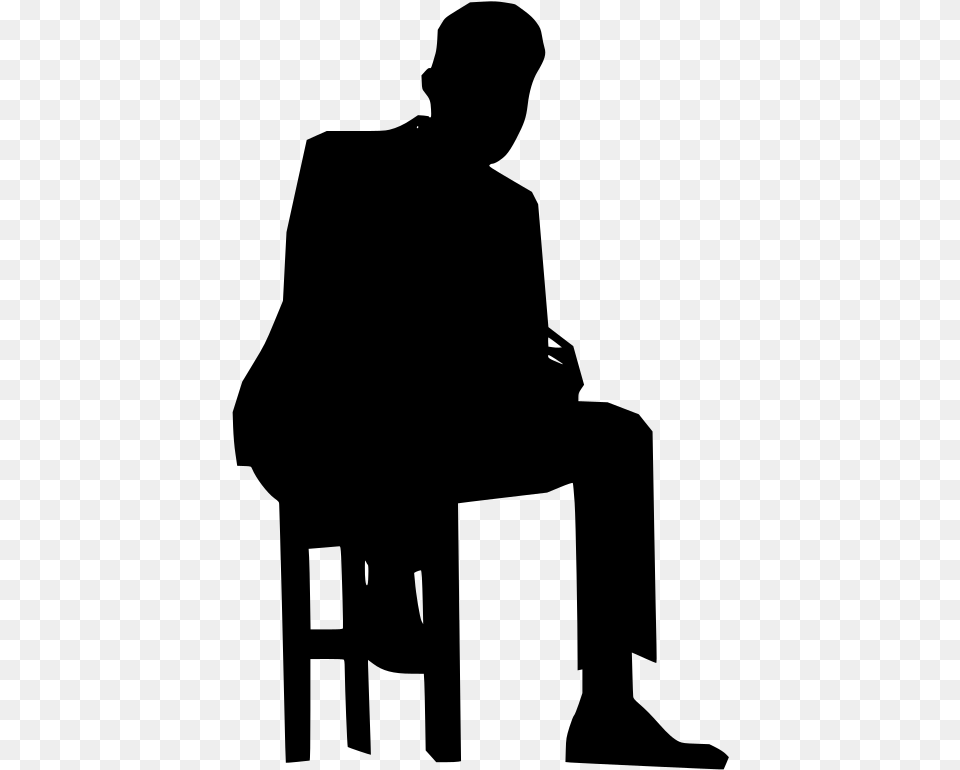 Sitting, Gray Png