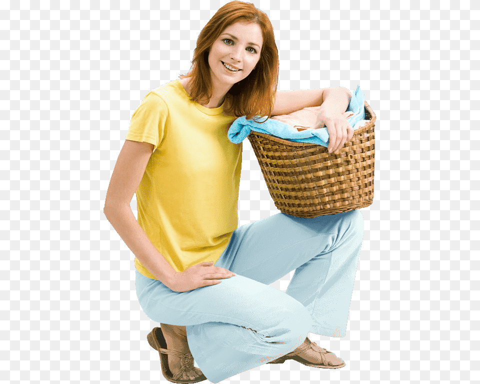 Sitting, Adult, Basket, Female, Person Free Transparent Png