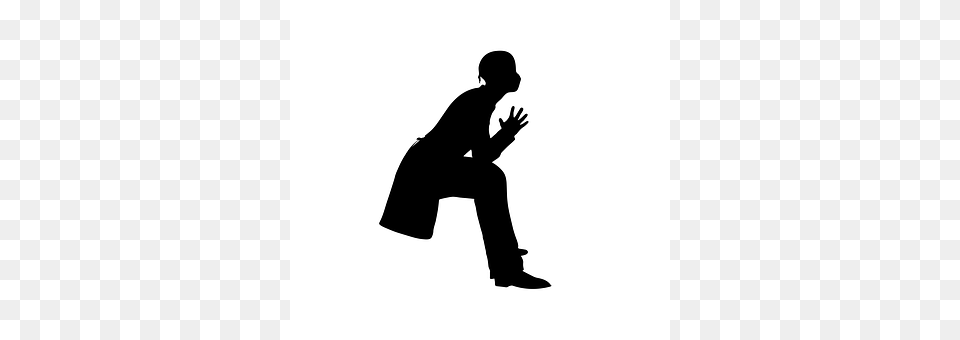 Sitting Silhouette, Adult, Male, Man Png