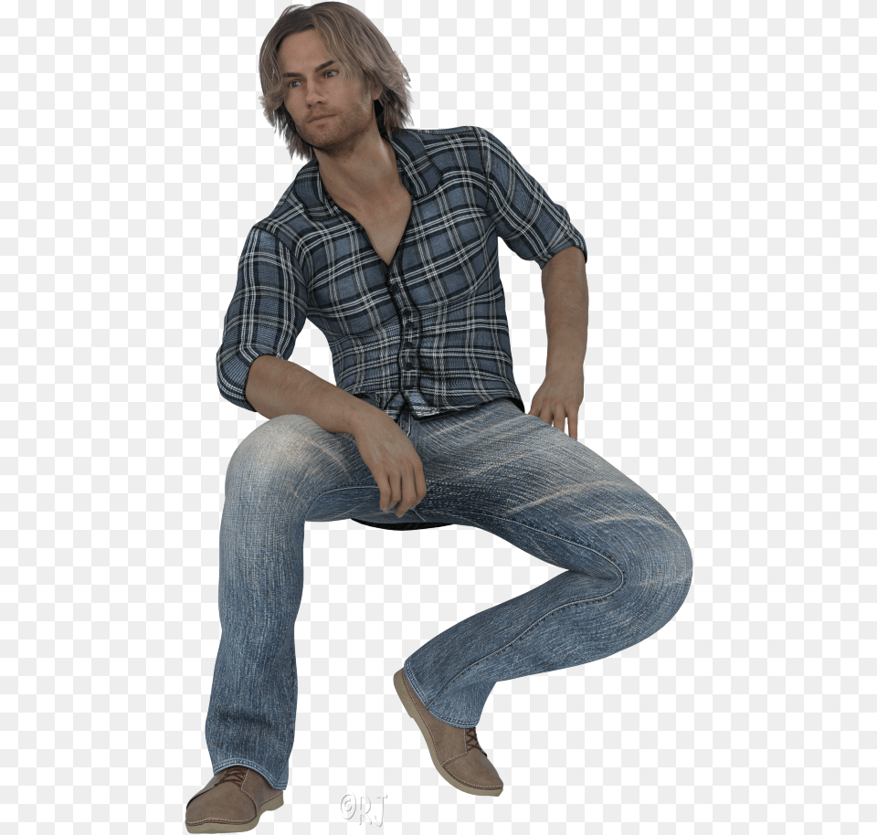 Sitting, Clothing, Person, Pants, Jeans Png Image