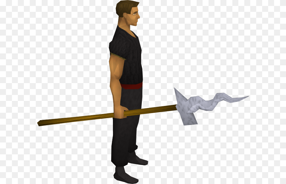 Sitting, Spear, Weapon, Adult, Male Png