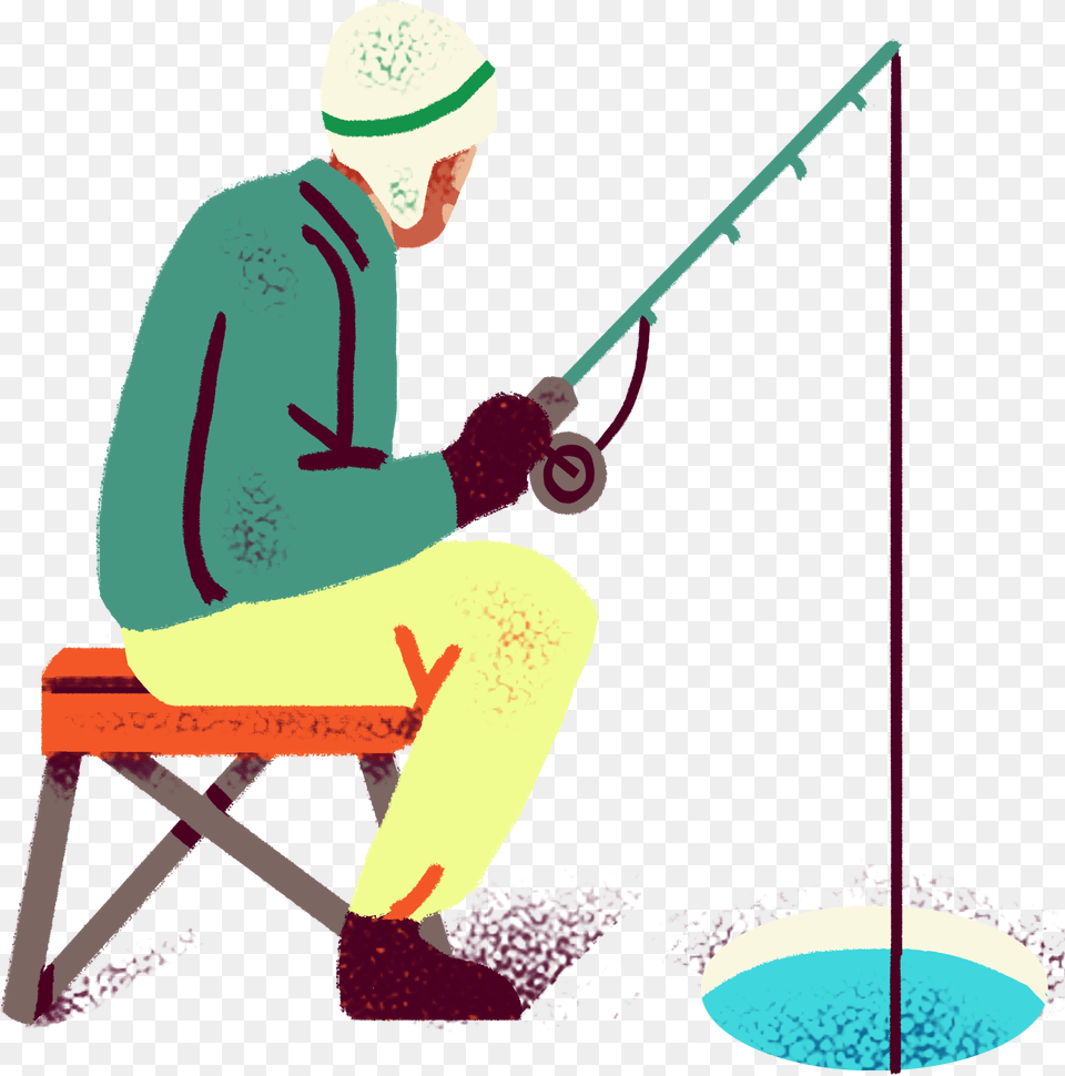 Sitting, Water, Angler, Person, Outdoors Free Png Download