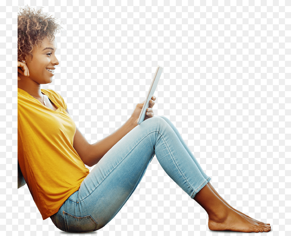 Sitting, Clothing, Reading, Person, Pants Free Png