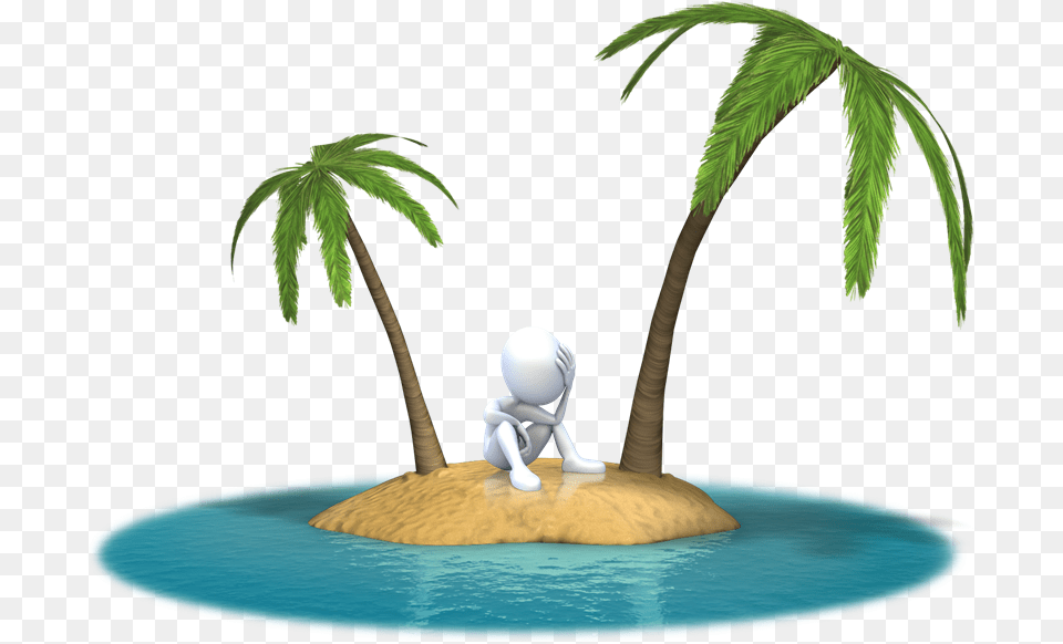 Sitting Alone Alone On An Island, Plant, Palm Tree, Tree, Land Png Image
