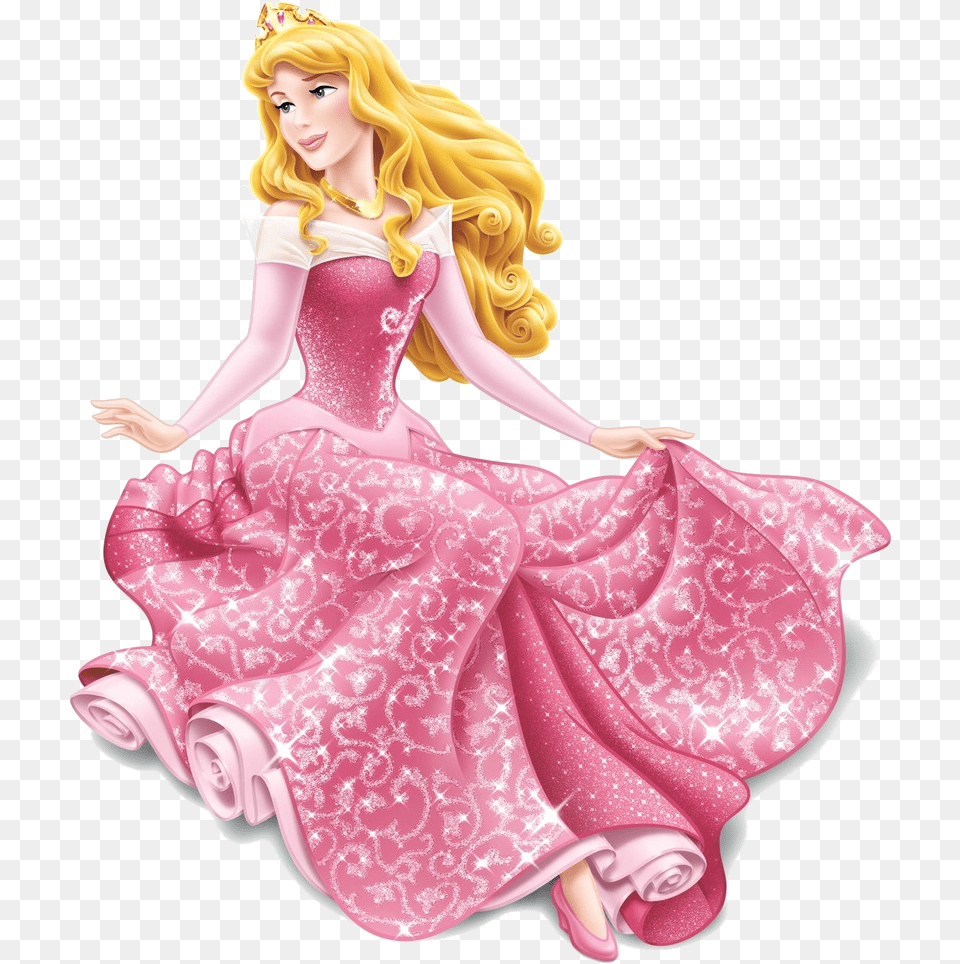 Sitting Aurora Alfombra Aurora Disney, Doll, Figurine, Toy, Barbie Free Png