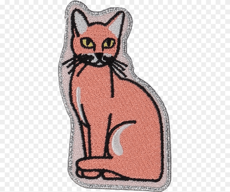 Sitting Cat Sticker Patch Cat, Home Decor, Rug, Animal, Mammal Png Image