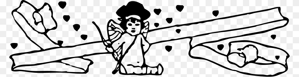 Sitting Cupid Clip Arts For Web, Gray Free Transparent Png