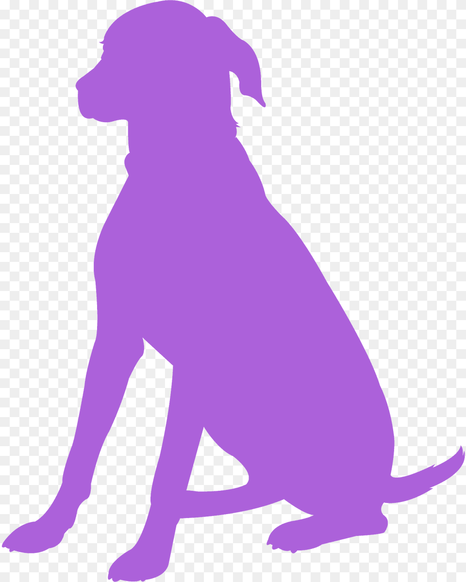 Sitting Dog Silhouette, Person, Animal, Canine, Mammal Free Transparent Png