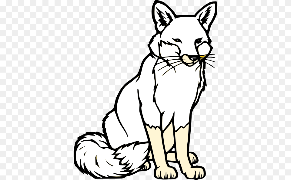 Sitting Fox Silhouette Clip Art Black And White Fox Clip Art, Animal, Mammal, Wildlife, Cougar Free Png