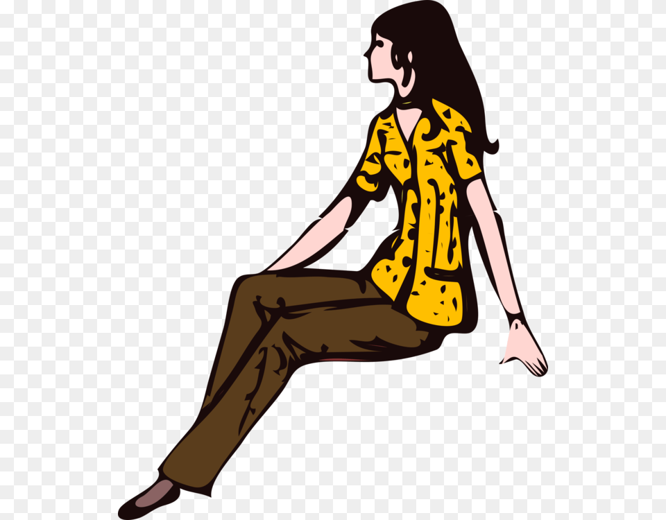 Sitting Girl Woman Manspreading Seat, Clothing, Pants, Adult, Person Png