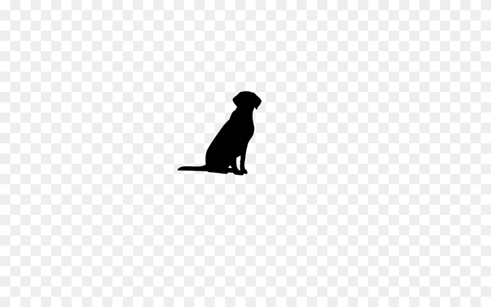 Sitting Labrador Retriever Decal Wicked Whiskerz, Gray Free Png