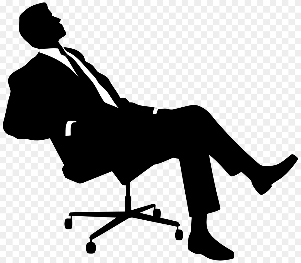 Sitting Man, Silhouette, Lighting Png Image