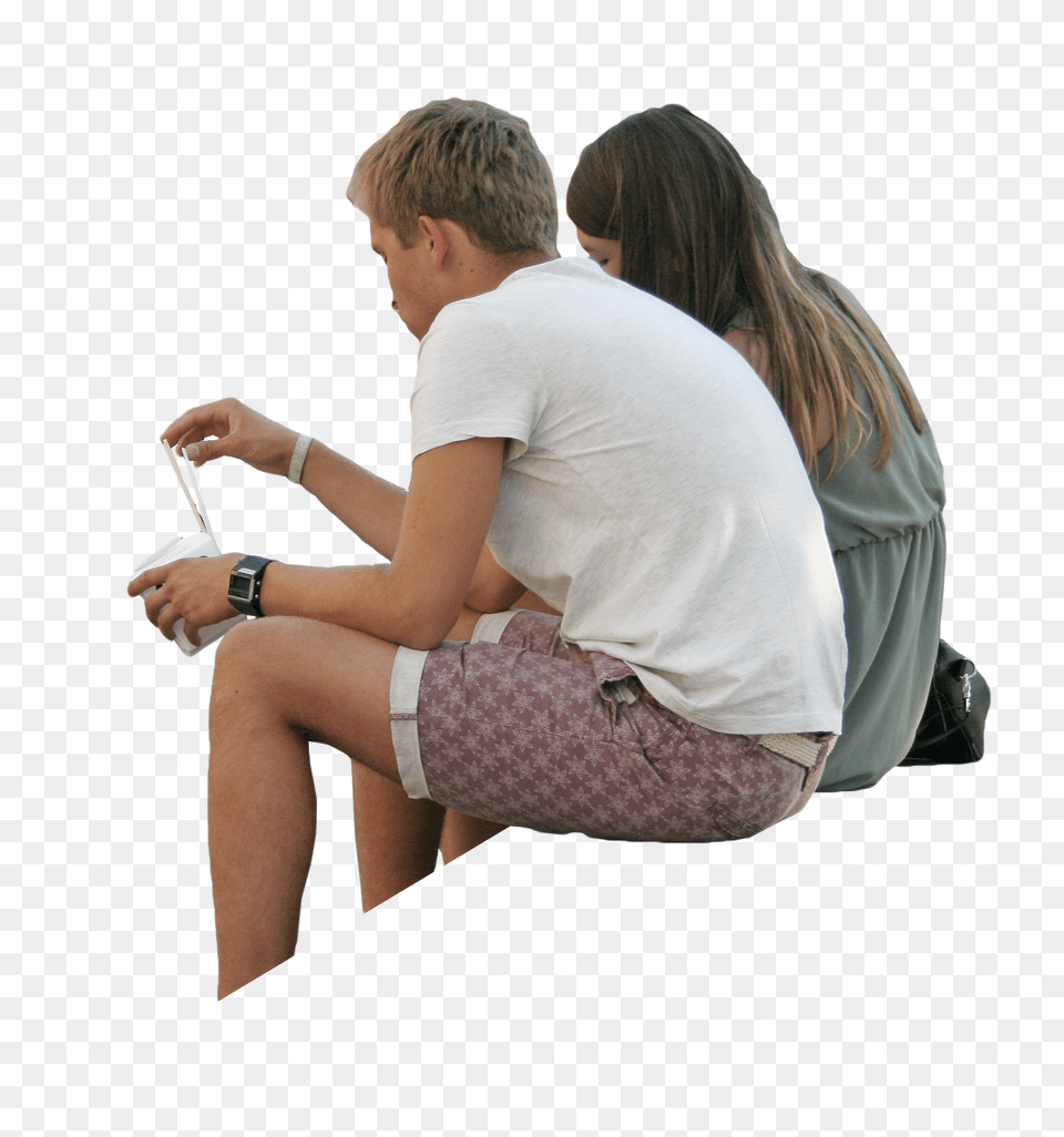 Sitting Man, Wristwatch, Person, Shorts, Female Png Image