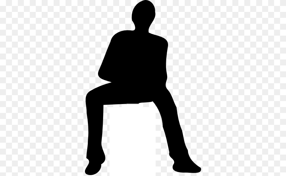 Sitting Man Clip Art, Silhouette, Adult, Male, Person Free Png