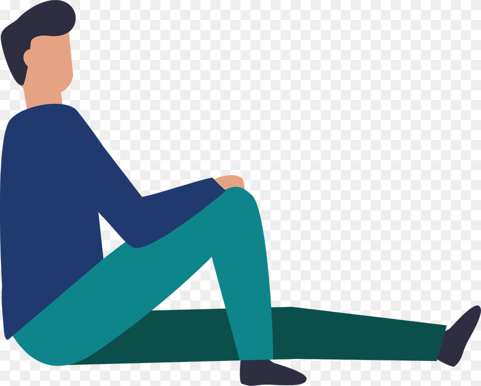 Sitting Man Clipart, Clothing, Pants, Person, Adult Png