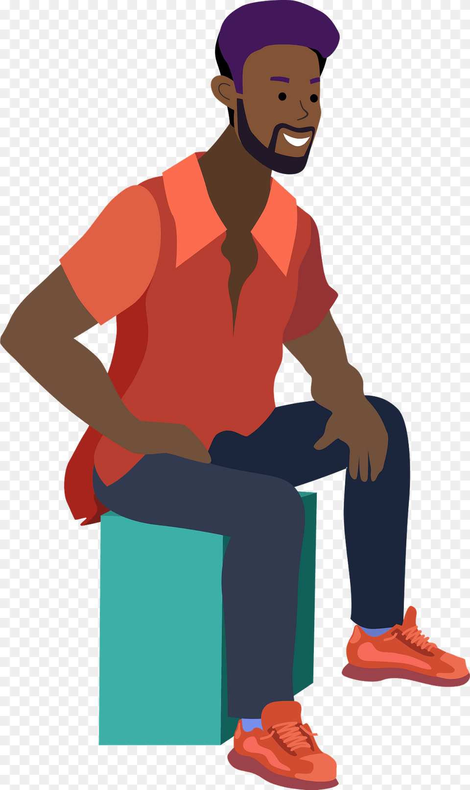 Sitting Man Clipart, Person, Adult, Shoe, Male Free Png