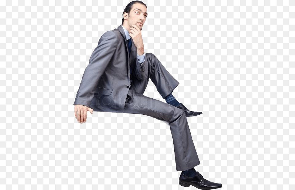 Sitting Man Transparent Background Person Sitting Transparent Background, Suit, Jacket, Formal Wear, Coat Png Image