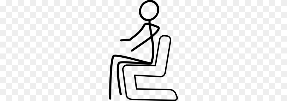 Sitting Manspreading Download Chair, Gray Png