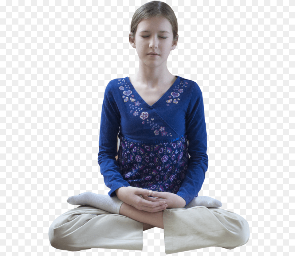 Sitting Meditate, Clothing, Sleeve, Long Sleeve, Adult Free Transparent Png