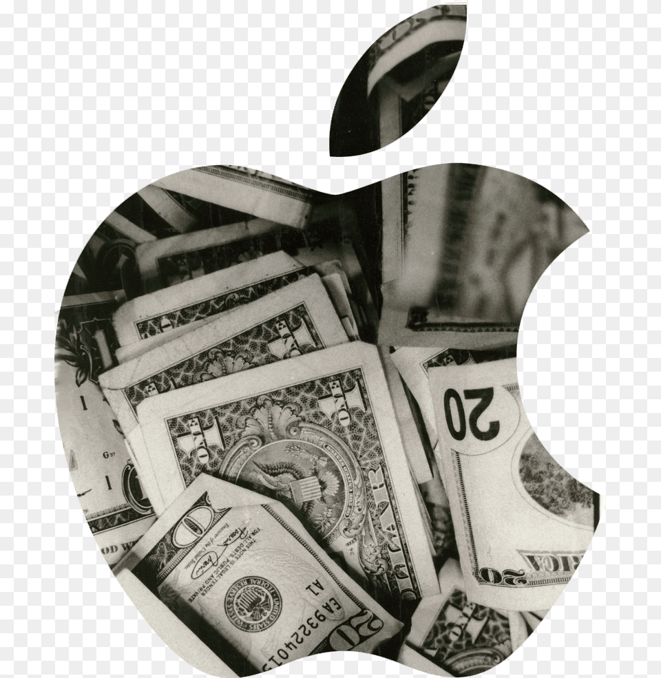 Sitting On A Considerable Pile Of Cash Nearly Apple Money, Dollar Free Transparent Png
