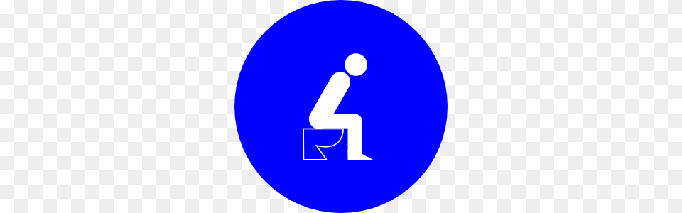 Sitting On Toilet Clip Art, Sign, Symbol, Text, Disk Png