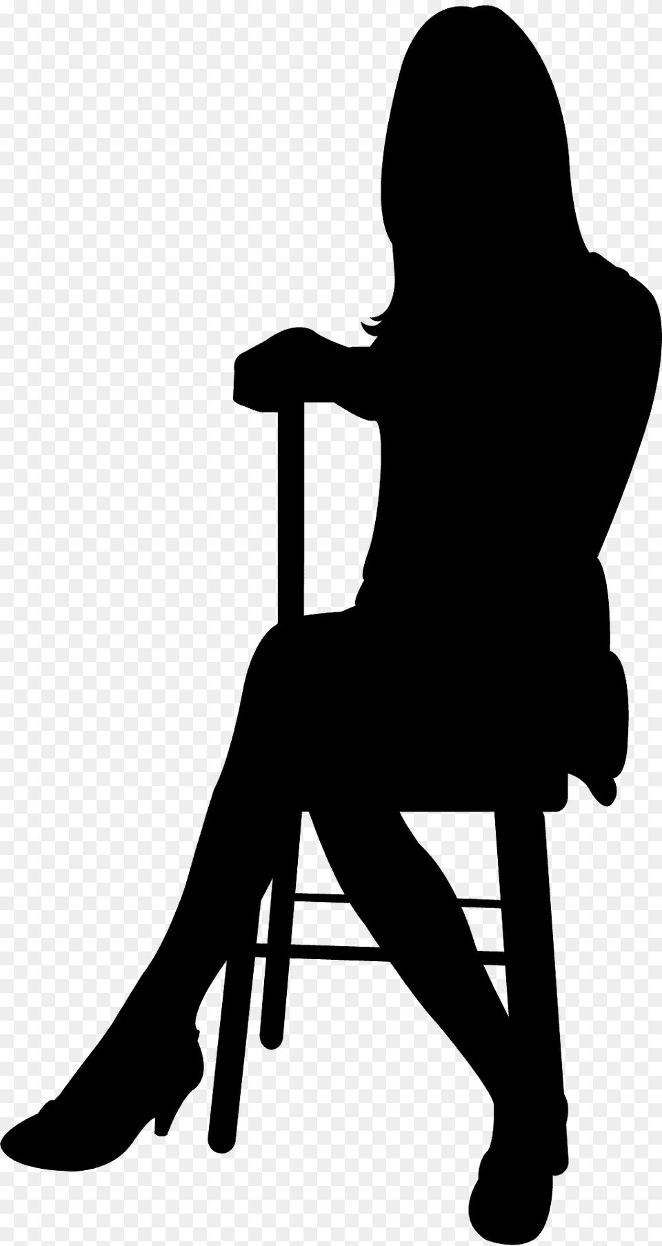 Sitting Person Silhouette, Adult, Female, Woman, Furniture Png