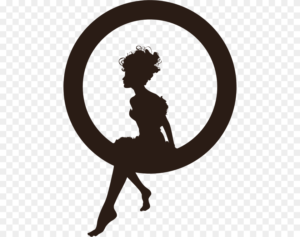 Sitting Tinkerbell Silhouette, Person, Dancing, Leisure Activities, Head Free Png