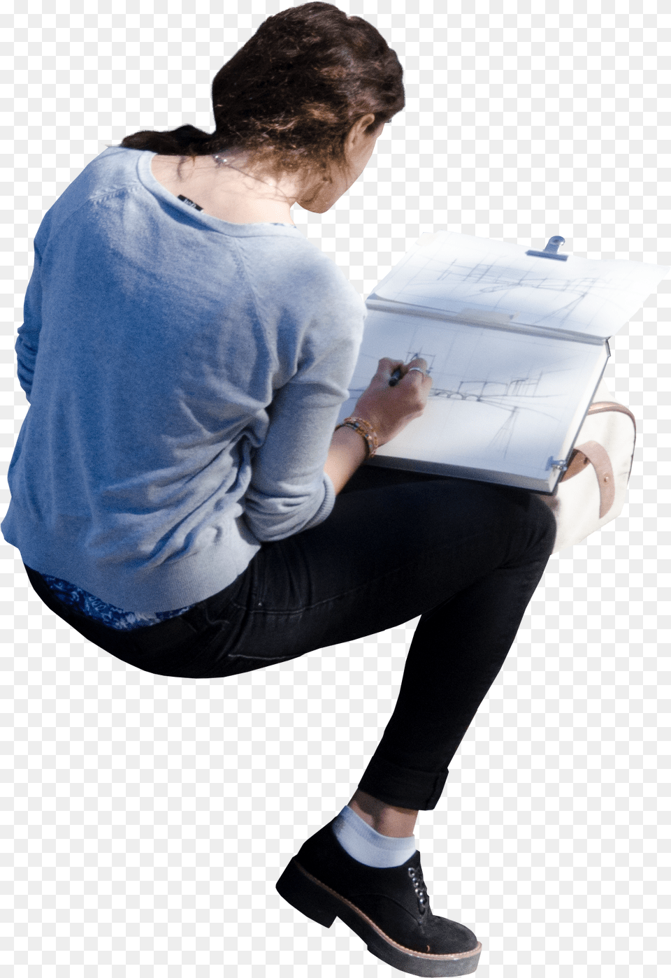 Sitting Transparent Collections People Sitting At Desk, Pants, Person, Reading, Shoe Png