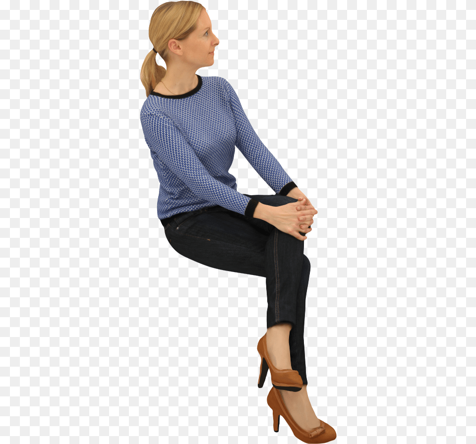 Sitting Woman Chair Standing Woman Sitting, High Heel, Blouse, Clothing, Shoe Free Transparent Png