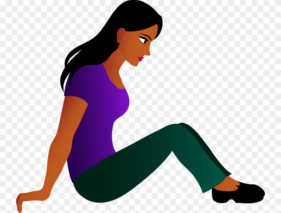 Sitting Women, Adult, Clothing, Female, Pants Free Png Download