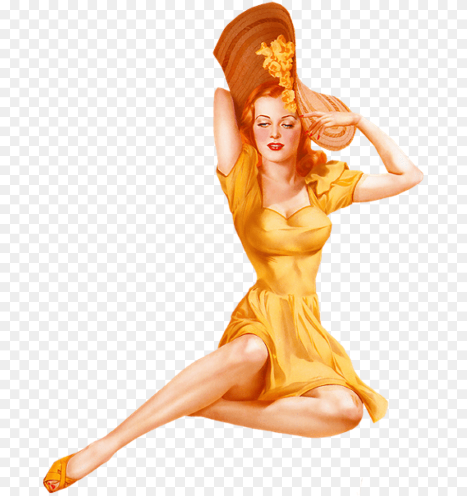 Sittinghat Pin Up Art Vargas, Adult, Person, Leisure Activities, Female Png Image