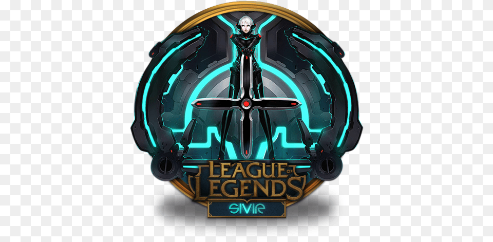 Sivir Pax Icon Of League Legends Gold Border Icons Bad Lol Skin, Light, Device, Plant, Tool Free Png Download