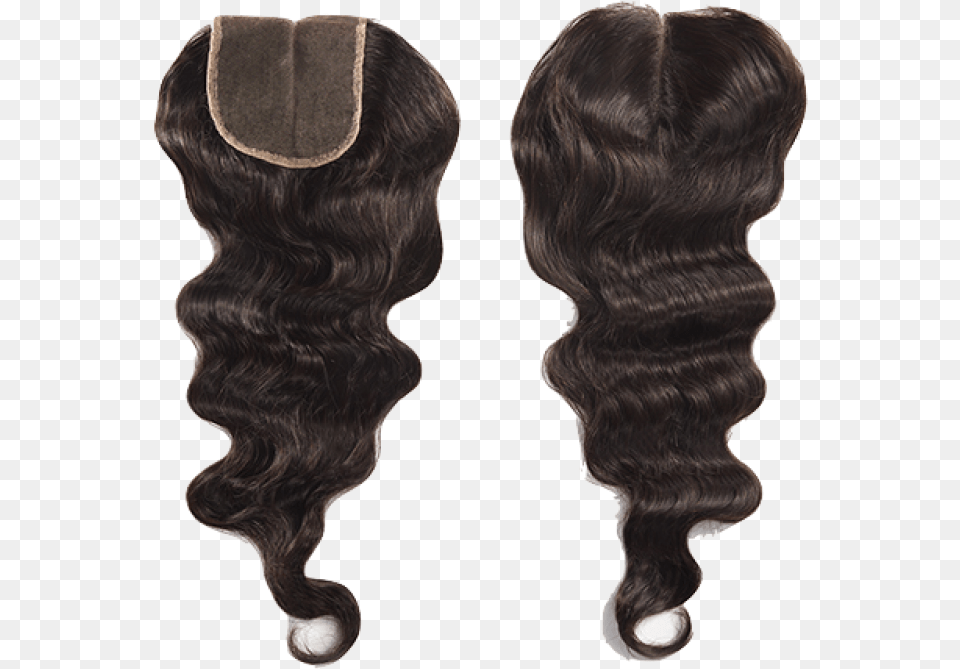 Sivolla Luster Body Wave Lace Closure Natural Color 1b With Original Human Hair Middle Part Three Available Wig, Person, Baby, Adult, Female Png