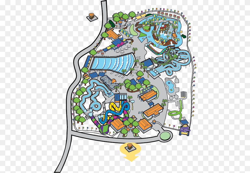 Six Flags Magic Waters, Chart, Plot, Diagram, Plan Png Image