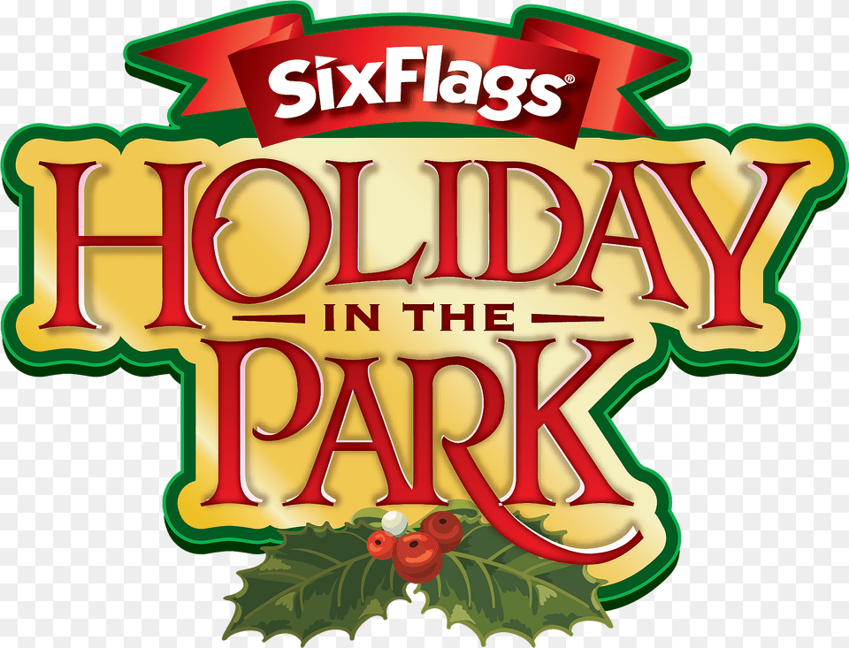 Six Flags Over Texas Merry Christmas Six Flags, Dynamite, Weapon, Leaf, Plant Free Png