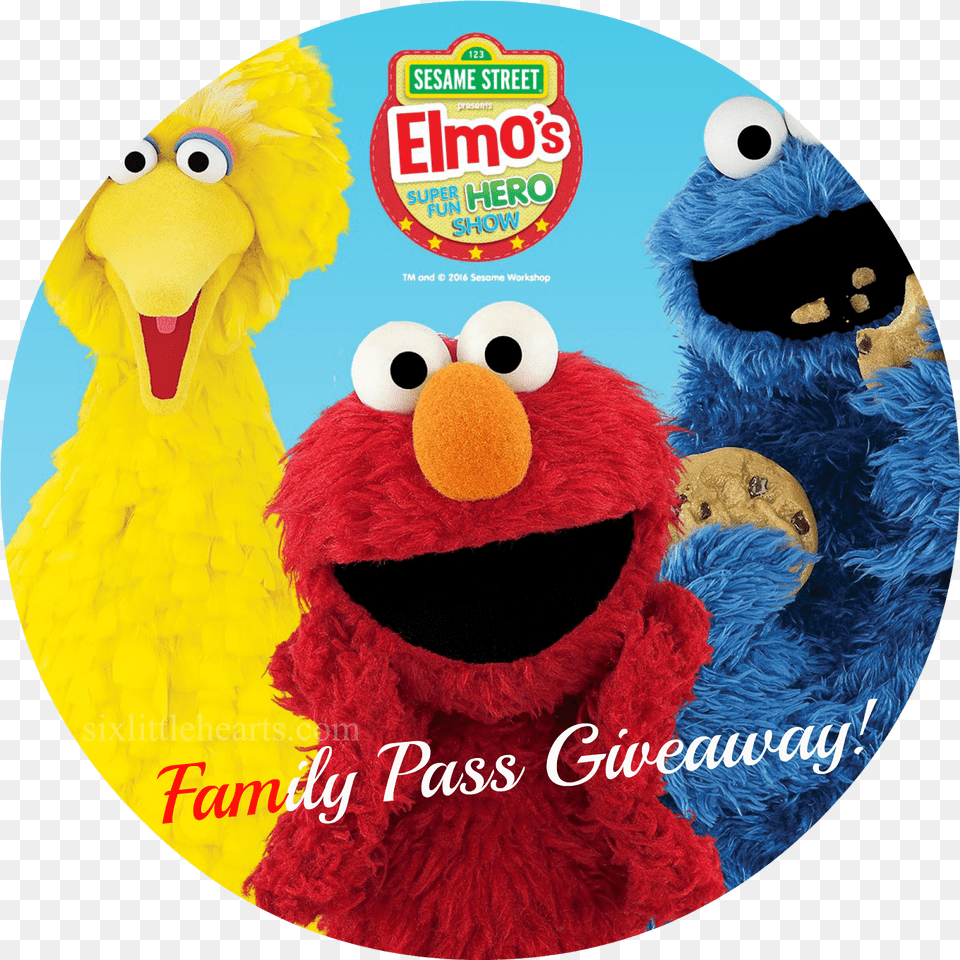 Six Little Hearts Sesame Street Presents Elmou0027s Super Fun Sesame Street Birthday Card, Disk, Dvd, Toy, Animal Free Png