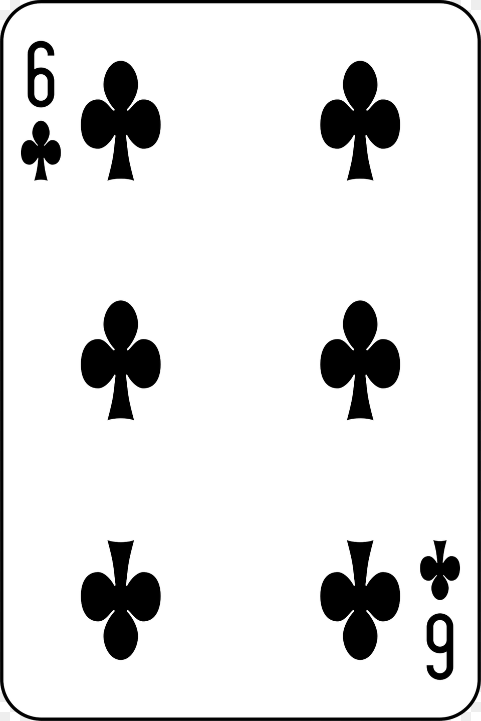 Six Of Clubs Clipart, Symbol Png