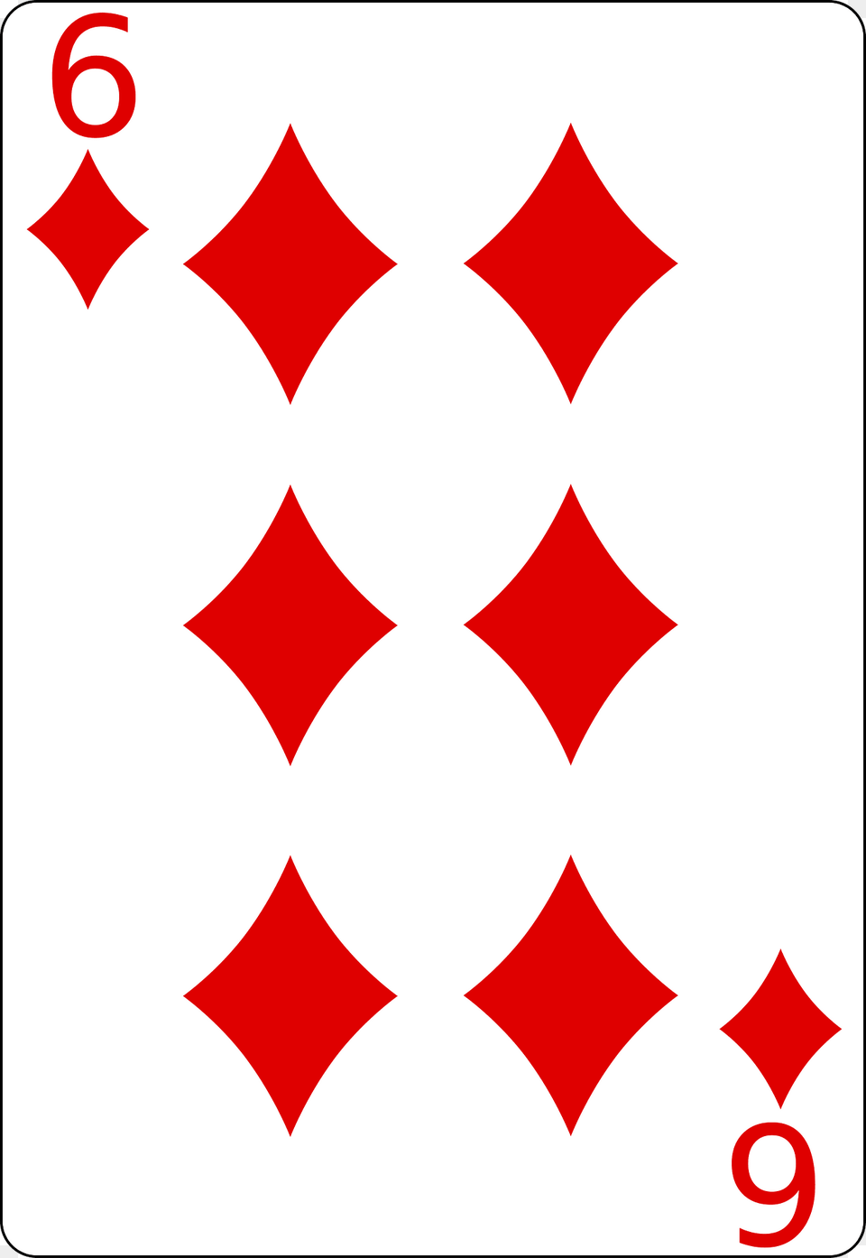 Six Of Diamonds Clipart, Logo, Symbol Png