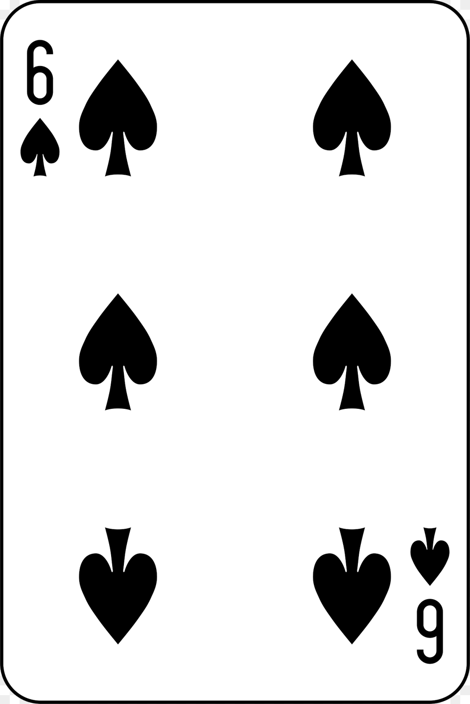 Six Of Spades Clipart, Symbol Free Png