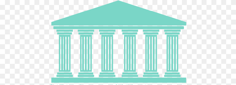 Six Pillars Transparent Classical Architecture, Pillar, Shrine, Prayer, Person Png Image