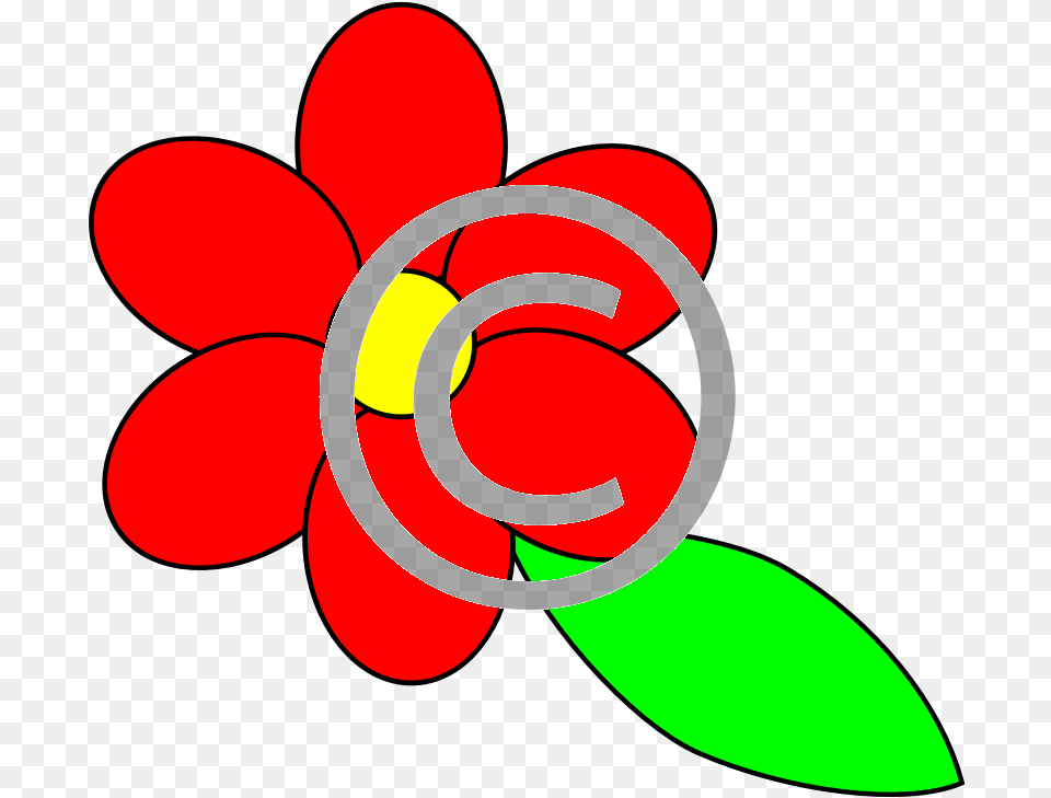 Six Red Petals Flower Outline, Plant, Dynamite, Weapon, Art Free Transparent Png