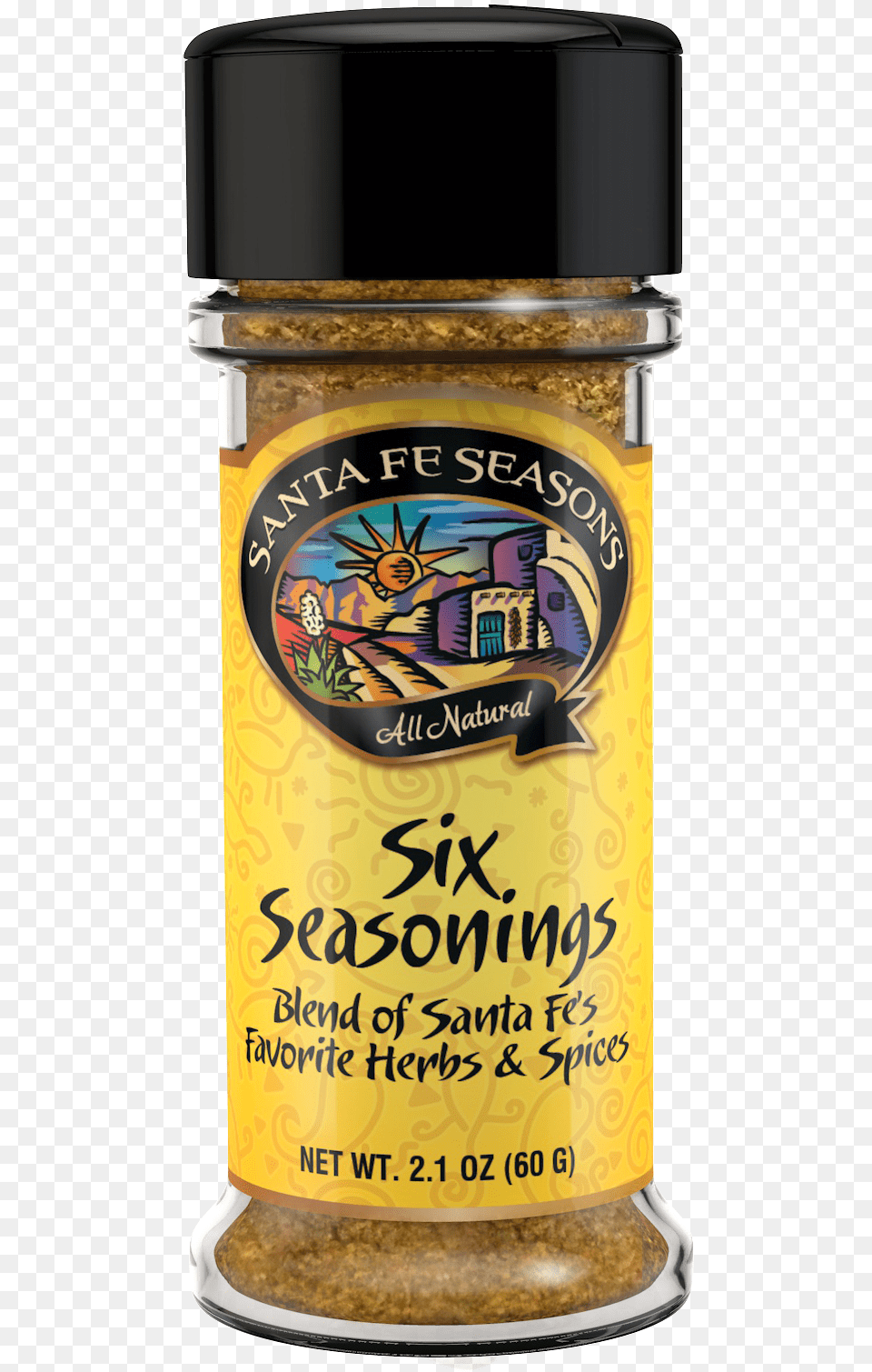 Six Seasonings Blend Of Herbs And Spices Santa Fe Seasons Roasted Red Chile Salsa, Food, Mustard, Alcohol, Beer Png