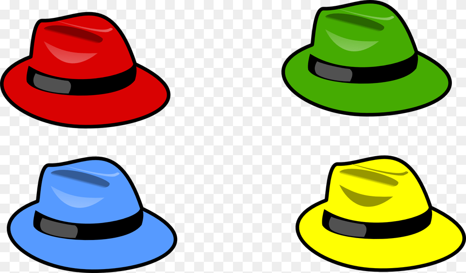 Six Thinking Hats Clothing Clip Art 6 Thinking Hats, Hat, Sun Hat Png Image