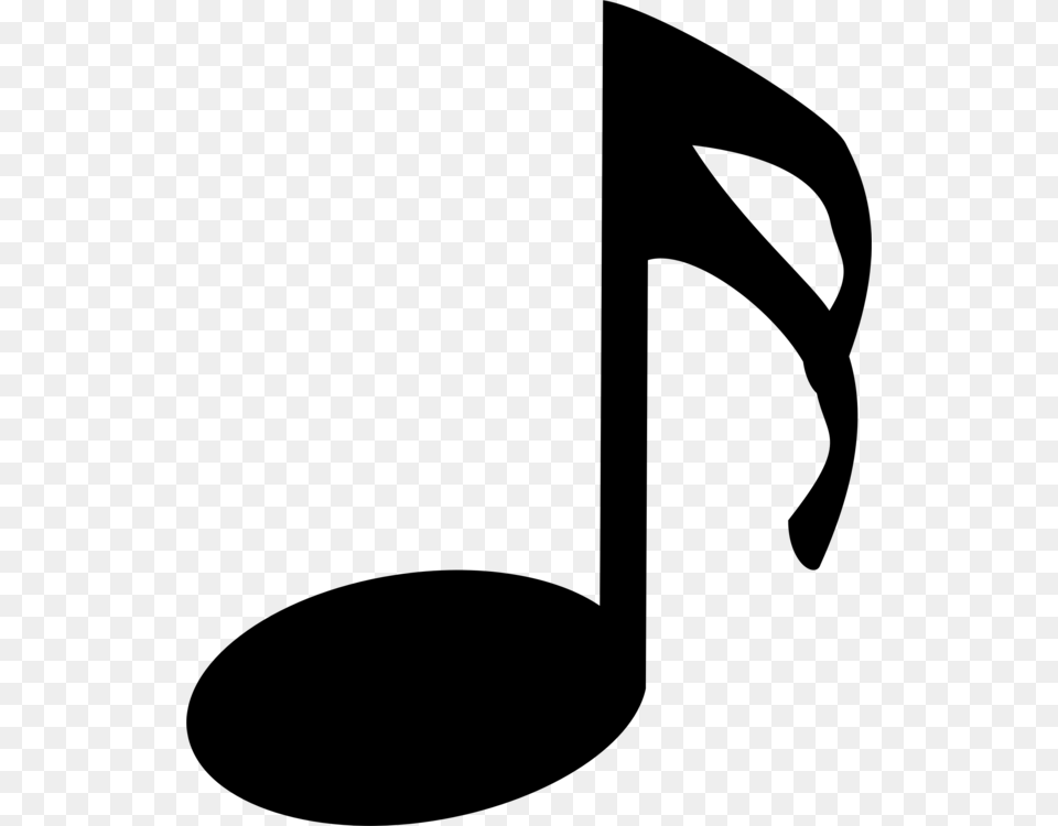 Sixteenth Note Eighth Note Musical Note Stem, Gray Png