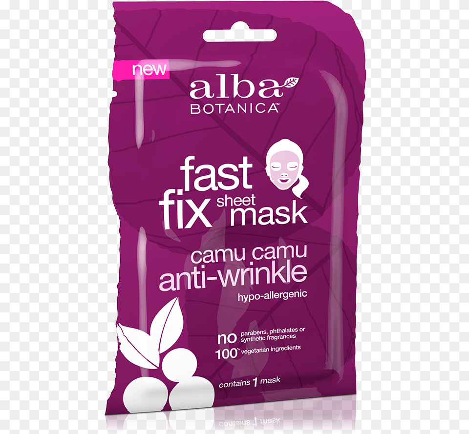 Size 1 Count Fast Fix Sheet Mask Alba, Advertisement, Poster, Herbal, Herbs Png