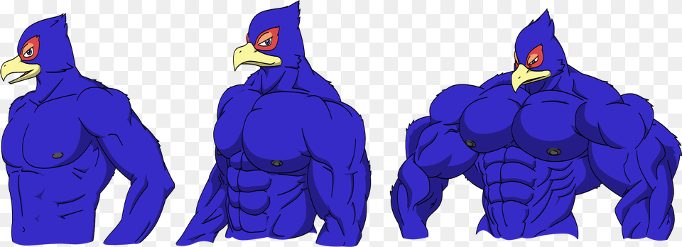 Sizes Star Fox Falco Muscle, Adult, Male, Man, Person Png
